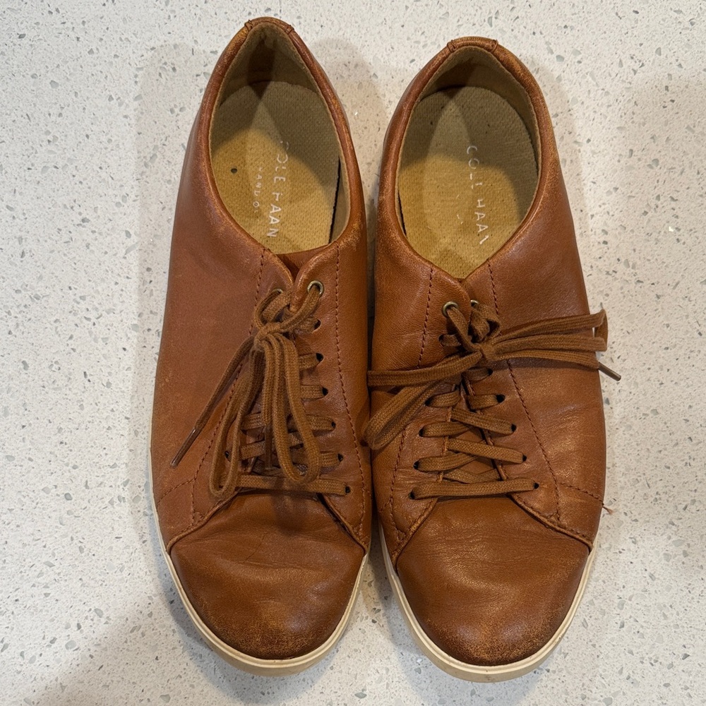 Cole Haan Men's Tan Leather Sneakers